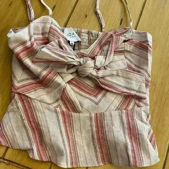 Anthropologie Women's Sleeveless Crop Stretchy Strappy knotted Sexy Summer Top M - Picture 12 of 12